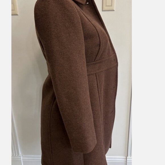 J. Crew Wool-Blend Lined Lady Day Coat Long Sleeve Brown Size 6P NWT *READ - Picture 5 of 16